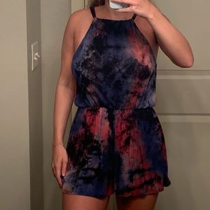 Tie Dye Printed Romper